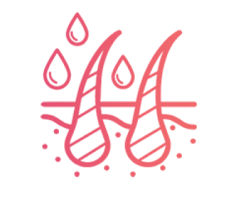 コンディションと栄養 高保湿のヒアルロン酸や必須脂肪酸・ビタミンEが豊富なダイズ油などのコンディショニング成分が潤い・ハリコシを与えます。